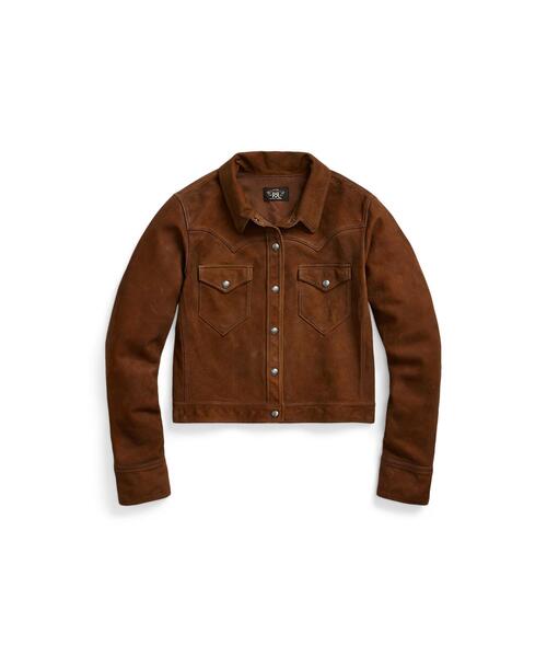 RRL(ダブル アール エル)の「(限定コレクション)シープスキン ジャケット(その他アウター・レディース・ブラウン・1/2/3/4)」の1枚目の写真