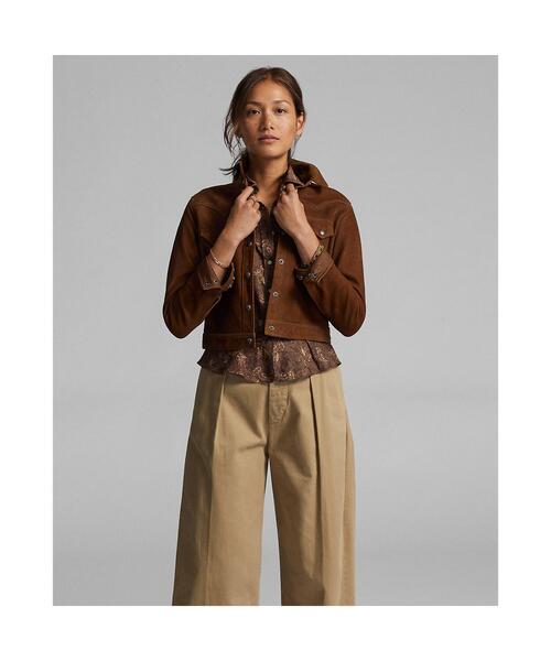 RRL(ダブル アール エル)の「(限定コレクション)シープスキン ジャケット(その他アウター・レディース・ブラウン・1/2/3/4)」の6枚目の写真