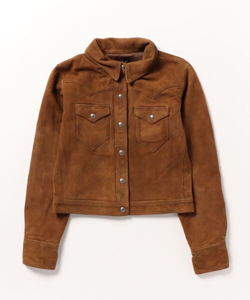 RRL(ダブル アール エル)の「(限定コレクション)シープスキン ジャケット(その他アウター・レディース・ブラウン・1/2/3/4)」の8枚目の写真