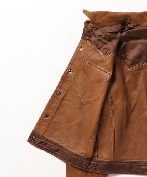 RRL(ダブル アール エル)の「(限定コレクション)シープスキン ジャケット(その他アウター・レディース・ブラウン・1/2/3/4)」の10枚目の写真