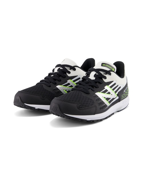 NEW BALANCE（ニューバランス）の「NB Hanzo J v6　Lace（スニーカー・キッズ・ブラック×ホワイト/ブルー系その他/ブラック×パープル・20.0cm/24.0cm/25.0cm/22.5cm/19.0cm/21.0cm/22.0cm/19.5cm/24.5cm/23.5cm/21.5cm/20.5cm/23.0cm）」の8枚目の写真