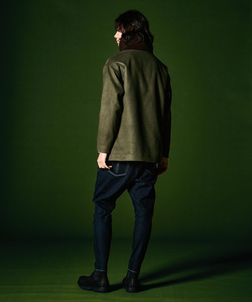 glamb（グラム）の「Spared Neck Coat / スペアードネックコート（ピーコート・メンズ・カーキ/ブラック・S/L/M）」の8枚目の写真