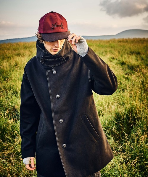 glamb（グラム）の「Spared Neck Coat / スペアードネックコート（ピーコート・メンズ・カーキ/ブラック・S/L/M）」の16枚目の写真