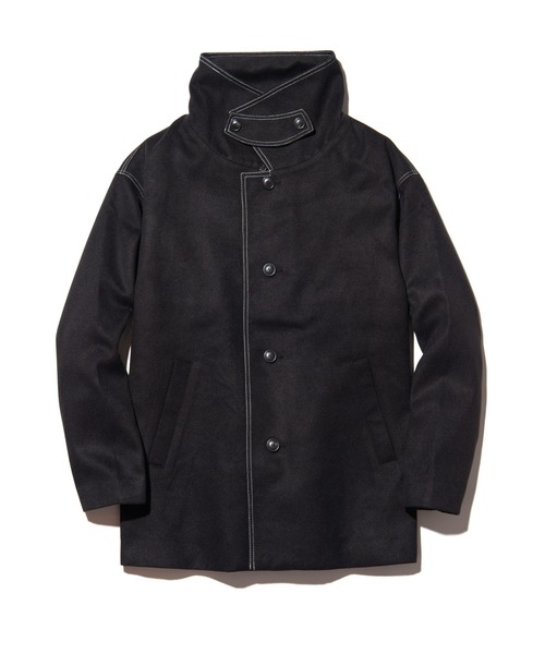 glamb（グラム）の「Spared Neck Coat / スペアードネックコート（ピーコート・メンズ・カーキ/ブラック・S/L/M）」の3枚目の写真