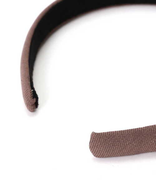 NATURAL BEAUTY BASIC（ナチュラルビューティーベーシック）の「グログランカチューシャ（カチューシャ・レディース・ブラウン/ブラック・ﾌﾘ-）」の6枚目の写真