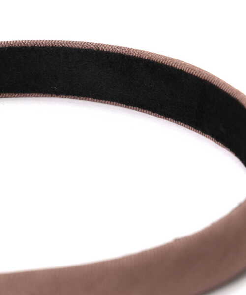 NATURAL BEAUTY BASIC（ナチュラルビューティーベーシック）の「グログランカチューシャ（カチューシャ・レディース・ブラウン/ブラック・ﾌﾘ-）」の7枚目の写真
