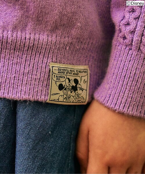 Disney（ディズニー）の「ディズニーキャラクタージャカードニット（ニット/セーター・キッズ・パープル/イエロー・90/100/120/140）」の13枚目の写真