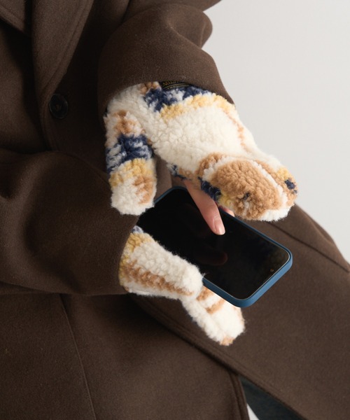 PENDLETON（ペンドルトン）の「【PENDLETON】ボアミトン手袋 /PDT-000-233019（手袋・メンズ・ブラック/ブラウン/オフホワイト/ブラウン系その他2/ホワイト系その他2/ブラック系その他2・FREE）」の18枚目の写真