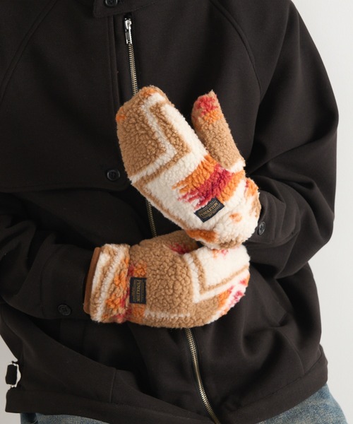 PENDLETON（ペンドルトン）の「【PENDLETON】ボアミトン手袋 /PDT-000-233019（手袋・メンズ・ブラック/ブラウン/オフホワイト/ブラウン系その他2/ホワイト系その他2/ブラック系その他2・FREE）」の12枚目の写真