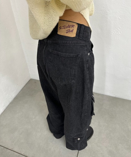 WHO'S WHO gallery（フーズフーギャラリー）の「ブッシュワイドパンツ（その他パンツ・レディース・ブラウン/ブラック・FREE）」の5枚目の写真