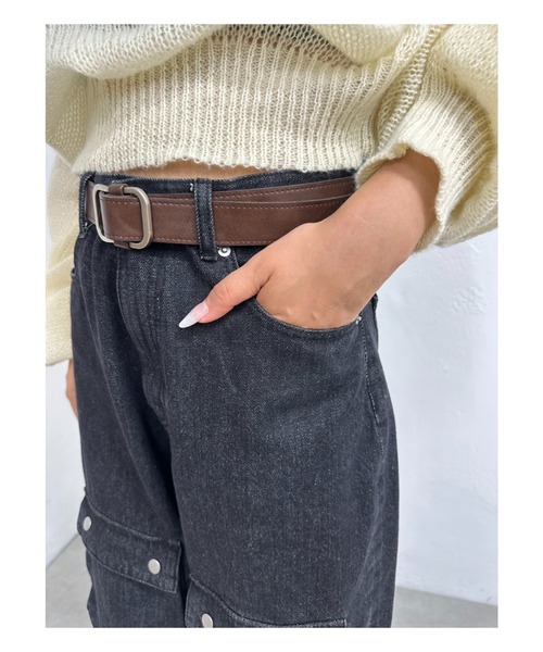 WHO'S WHO gallery（フーズフーギャラリー）の「ブッシュワイドパンツ（その他パンツ・レディース・ブラウン/ブラック・FREE）」の9枚目の写真