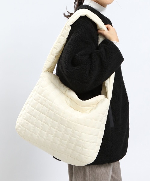GLOBAL WORK Smile Seed Store(グローバルワーク スマイルシードストア)の「キルティングショルダー/970450(ショルダーバッグ・レディース・アイボリー/ブラック・FREE)」の12枚目の写真