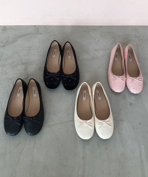 one after another NICE CLAUP（ワンアフターアナザーナイスクラップ）の「アソートバレエシューズ（バレエシューズ・レディース・ブラック/アイボリー・SMALL/LARGE/MEDIUM/X-LARGE）」の17枚目の写真