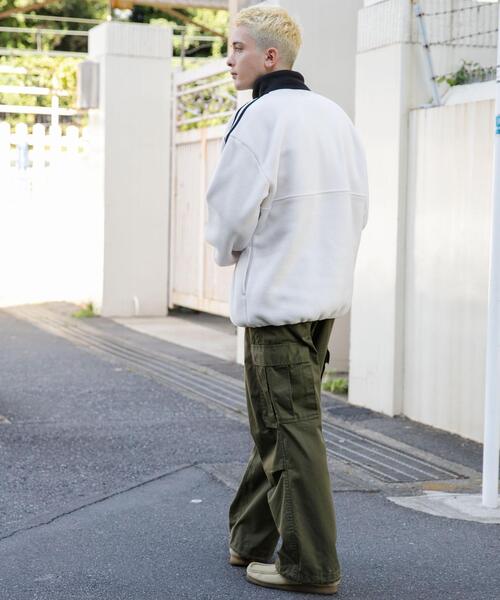 WEGO（ウィゴー）の「WEGO/フリースワンポイントハーフZIPプルオーバー（スウェット・メンズ・ブラック/オフホワイト/ネイビー・MEDIUM/LARGE）」の19枚目の写真