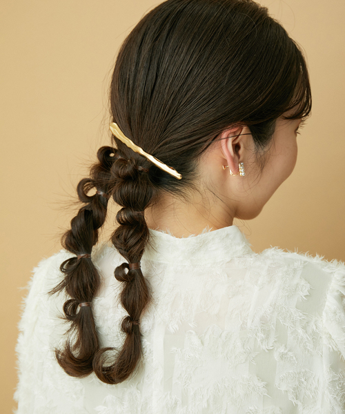 VIS（ビス）の「ニュアンスメタルラインバレッタ（バレッタ/ヘアクリップ・レディース・ゴールド/シルバー・FREE）」の11枚目の写真