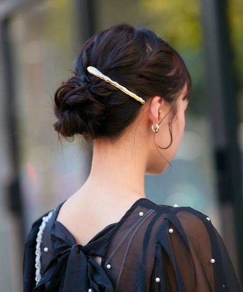 VIS（ビス）の「ニュアンスメタルラインバレッタ（バレッタ/ヘアクリップ・レディース・ゴールド/シルバー・FREE）」の15枚目の写真