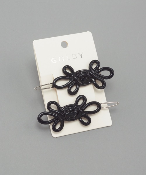 GOLDY（ゴールディ）の「テンプティング チャイナ ヘアピン（ヘアピン・レディース・シルバー/ブラック・FREE）」の4枚目の写真