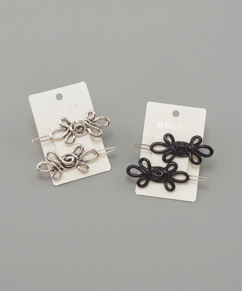 GOLDY（ゴールディ）の「テンプティング チャイナ ヘアピン（ヘアピン・レディース・シルバー/ブラック・FREE）」の12枚目の写真