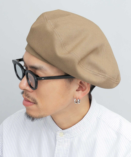 Mr.COVER（ミスターカバー）の「日本製 ホップサック ボリュームシルエット 4枚パネル ベレー帽（ハンチング/ベレー帽・メンズ・ベージュ/ブラック/グレー/ネイビー・FREE）」の8枚目の写真