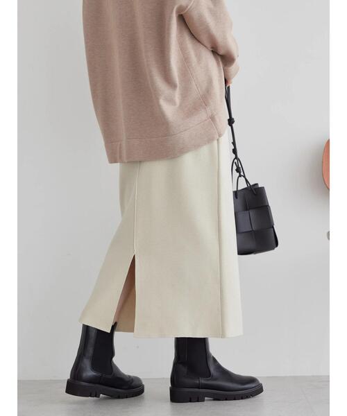 AMERICAN HOLIC（アメリカンホリック）の「総針ニットタイトスカート（スカート・レディース・杢グレー/ブラック/アイボリー・M/L/S）」の8枚目の写真