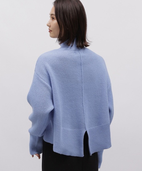 LAKOLE（ラコレ）の「7ゲージタートルショートニットプルオーバー / 985227（ニット/セーター・レディース・ブルー/イエロー/オフホワイト/ピンク/ラベンダー/チャコールグレー・SMALL/MEDIUM）」の21枚目の写真