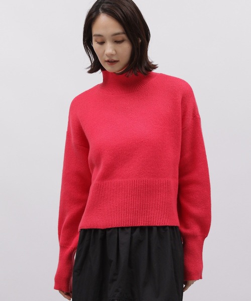 LAKOLE（ラコレ）の「7ゲージタートルショートニットプルオーバー / 985227（ニット/セーター・レディース・ブルー/イエロー/オフホワイト/ピンク/ラベンダー/チャコールグレー・SMALL/MEDIUM）」の20枚目の写真