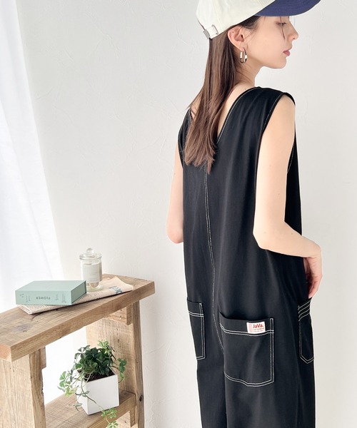 HARE ZIPジャンプスーツ ブラック HARE（ハレ）の「ZIPジャンプスーツ