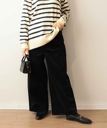 【L～5L 大きいサイズ】【NEWシルエット】 ソフト コーヂュロイ ワイド クロップド パンツ