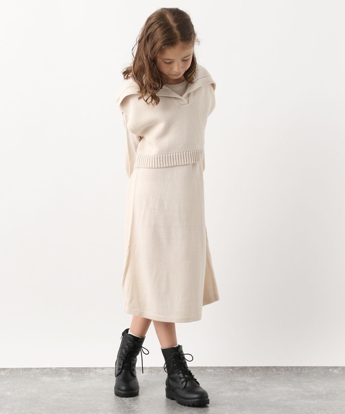 GLOBAL WORK（グローバルワーク）の「2セットセーラーニットワンピース