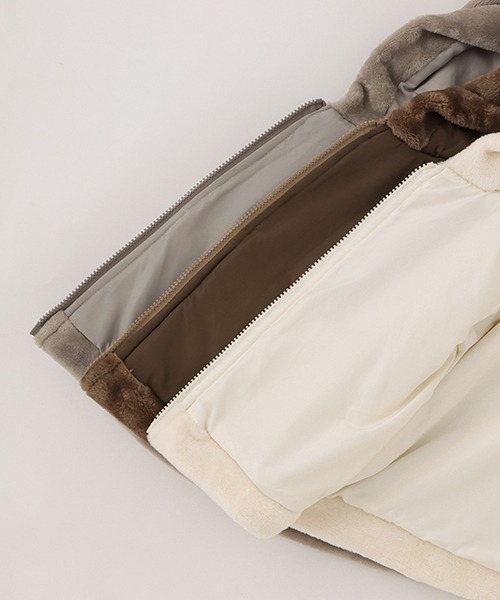 petit main（プティマイン）の「【WEB限定/ミッフィー】ファーブルゾン（ブルゾン・キッズ・ブラウン/モカ/アイボリー・120cm/90cm/130cm/100cm/80ｃｍ/110cm）」の4枚目の写真