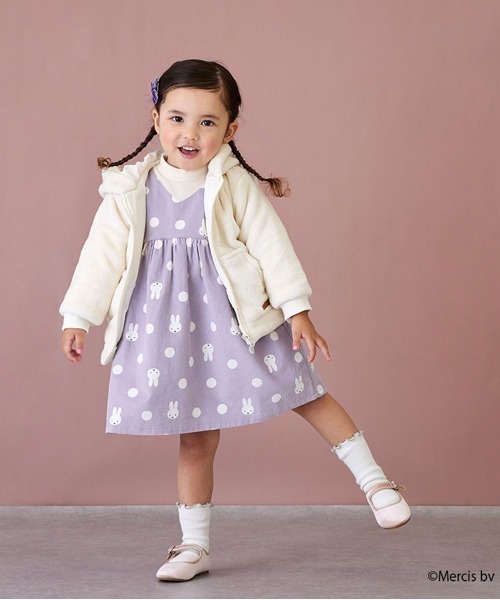 petit main（プティマイン）の「【WEB限定/ミッフィー】ファーブルゾン（ブルゾン・キッズ・ブラウン/モカ/アイボリー・120cm/90cm/130cm/100cm/80ｃｍ/110cm）」の7枚目の写真