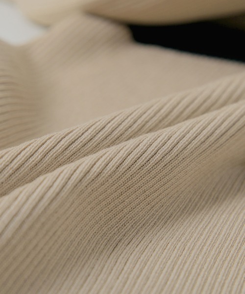 Julia Boutique（ジュリアブティック）の「ロング丈 パイピングマーメイドニットワンピース（ワンピース・レディース・ブラック/ベージュ・LONG）」の13枚目の写真