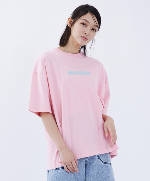 MILKFED.（ミルクフェド）の「THE SWEET MILKFED S/S TEE（Tシャツ/カットソー・レディース・ライトピンク/ホワイト/ブラック・L/M）」の14枚目の写真