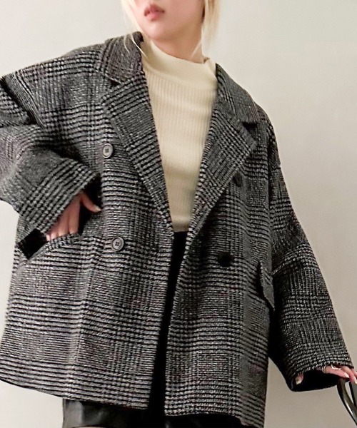 SpRay（スプレイ）の「裏キルトグレンチェックジャケット（その他