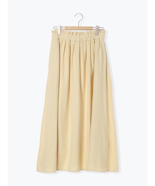 Samansa Mos2(サマンサ モスモス)の「【帯電防止】千鳥格子柄ギャザースカート(スカート・レディース・ブラック/ベージュ/イエロー・F)」の13枚目の写真