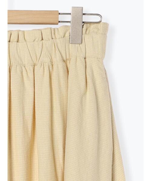 Samansa Mos2(サマンサ モスモス)の「【帯電防止】千鳥格子柄ギャザースカート(スカート・レディース・ブラック/ベージュ/イエロー・F)」の16枚目の写真