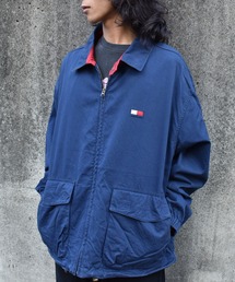 90s トミーヒルフィガー シープスキン レザー 羊革 スウィング