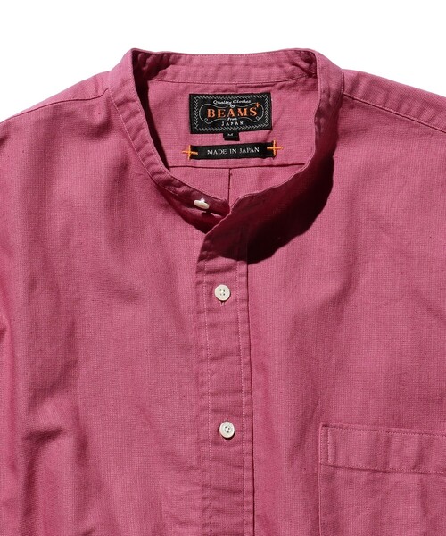BEAMS PLUS(ビームスプラス)の「BEAMS PLUS / ガーメントダイ パナマ バンドカラー シャツ クラシックフィット(シャツ/ブラウス・メンズ・オリーブ/ミント/レッド系その他2/ブラウン系その他・L/M/S/XL)」の18枚目の写真