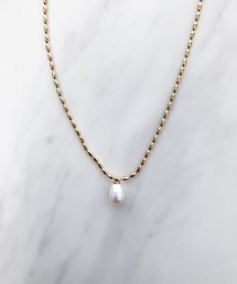 TIMELESS&THREE（タイムレスアンドスリー）の「淡水パールライスチェーンネックレス（ネックレス）」