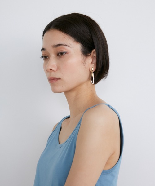 INED(イネド)の「スビン綿MIX天竺タンクトップ《A-GIRL’S 》(タンクトップ・レディース・ホワイト/アイボリー/ライトパープル/スミクロ/ブラック/ネイビー/ライトグレー/ブルー・11号/9号/7号)」の21枚目の写真