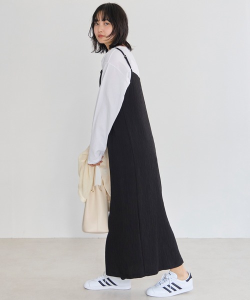 LAVEANGE(ラビアンジェ)の「楊柳カットソーキャミワンピース(ワンピース・レディース・オフホワイト/ブラウン/ブラック・4L/3L/LL/L/M)」の19枚目の写真