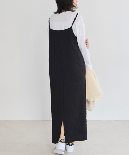 LAVEANGE(ラビアンジェ)の「楊柳カットソーキャミワンピース(ワンピース・レディース・オフホワイト/ブラウン/ブラック・4L/3L/LL/L/M)」の20枚目の写真