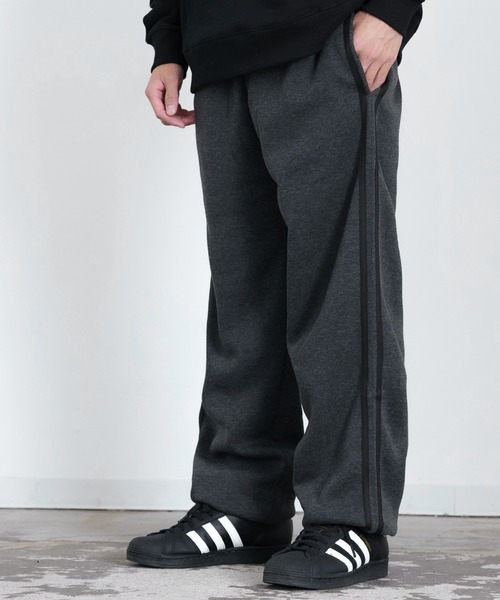 improves(インプローブス)の「裏起毛 ライン リブパンツ(スウェットパンツ・メンズ・ブラック/チャコール/パープル/オートミール/グレー/グレイッシュベージュ・MEDIUM/X-LARGE/LARGE)」の17枚目の写真