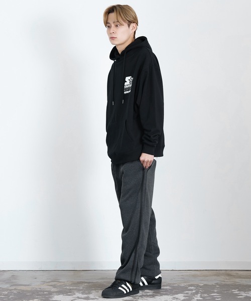 improves(インプローブス)の「裏起毛 ライン リブパンツ(スウェットパンツ・メンズ・ブラック/チャコール/パープル/オートミール/グレー/グレイッシュベージュ・MEDIUM/X-LARGE/LARGE)」の20枚目の写真