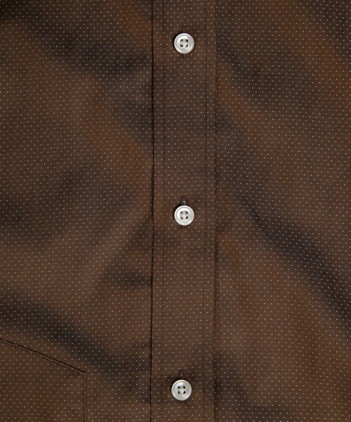 CROWDED CLOSET（クラウデッドクローゼット）の「コットンピンドットビジネスシャツ（シャツ/ブラウス・メンズ・ブラウン/ネイビー・01/04/02/03）」の10枚目の写真