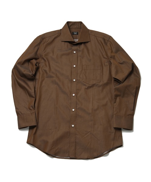 CROWDED CLOSET（クラウデッドクローゼット）の「コットンピンドットビジネスシャツ（シャツ/ブラウス・メンズ・ブラウン/ネイビー・01/04/02/03）」の7枚目の写真