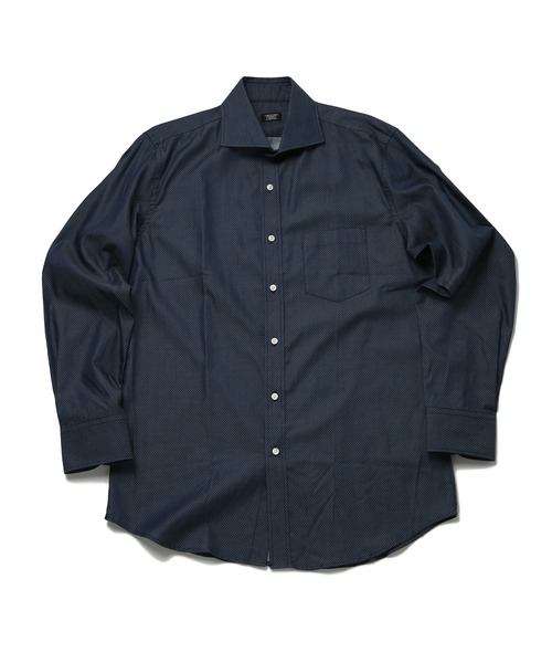 CROWDED CLOSET（クラウデッドクローゼット）の「コットンピンドットビジネスシャツ（シャツ/ブラウス・メンズ・ブラウン/ネイビー・01/04/02/03）」の13枚目の写真