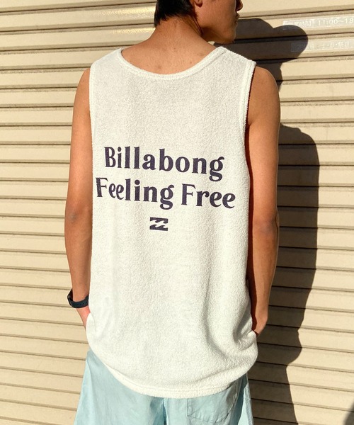 BILLABONG(ビラボン)の「BILLABONG/ビラボン タンクトップ バックプリント パイル セットアップ対応 BE011-352(タンクトップ・メンズ・グレー×ホワイト/オフホワイト/グレー・L/M)」の1枚目の写真