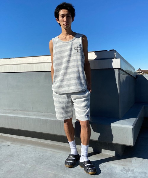 BILLABONG(ビラボン)の「BILLABONG/ビラボン タンクトップ バックプリント パイル セットアップ対応 BE011-352(タンクトップ・メンズ・グレー×ホワイト/オフホワイト/グレー・L/M)」の12枚目の写真