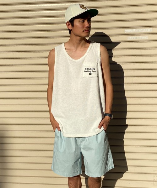 BILLABONG(ビラボン)の「BILLABONG/ビラボン タンクトップ バックプリント パイル セットアップ対応 BE011-352(タンクトップ・メンズ・グレー×ホワイト/オフホワイト/グレー・L/M)」の17枚目の写真